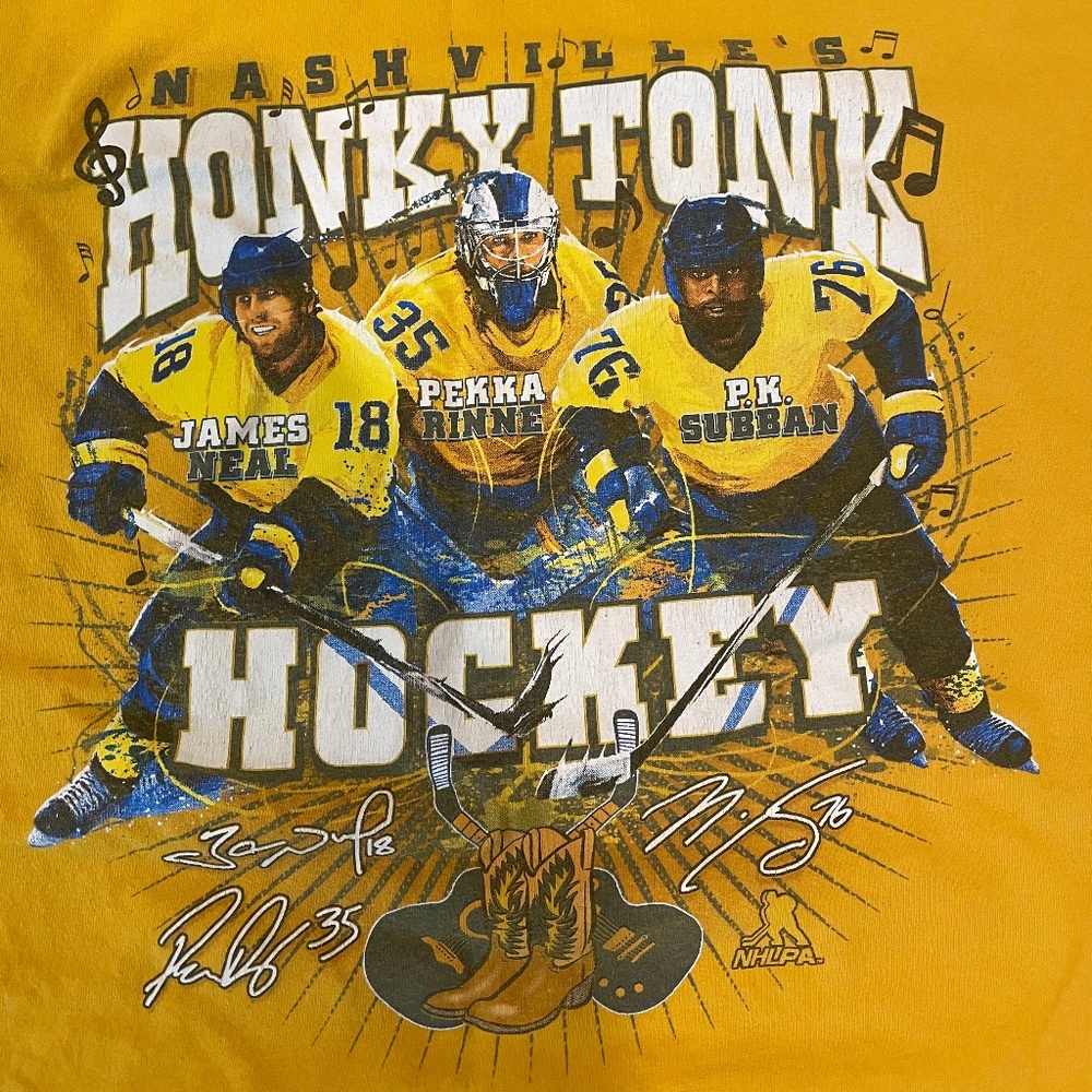 Nashville Preds Honkey Tonk Hockey Tee